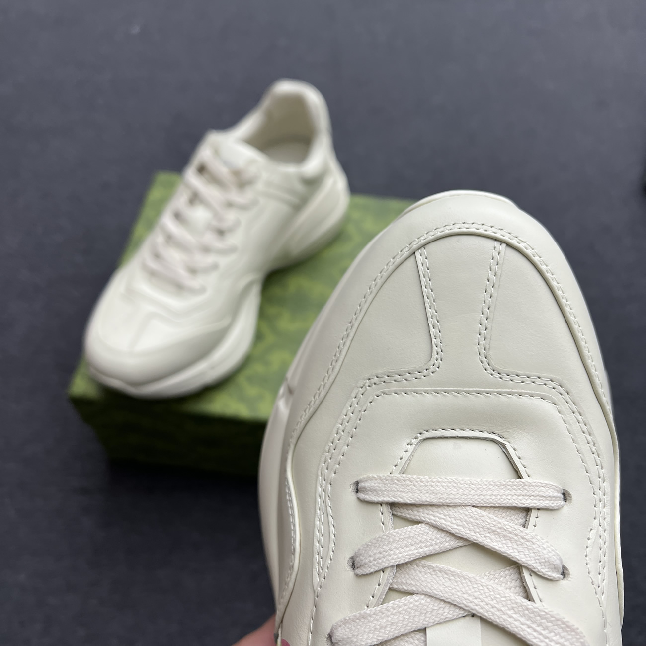 Gucci Rhyton Gg Logo W 386750 A3830 1818 (8) - www.newkick.vip